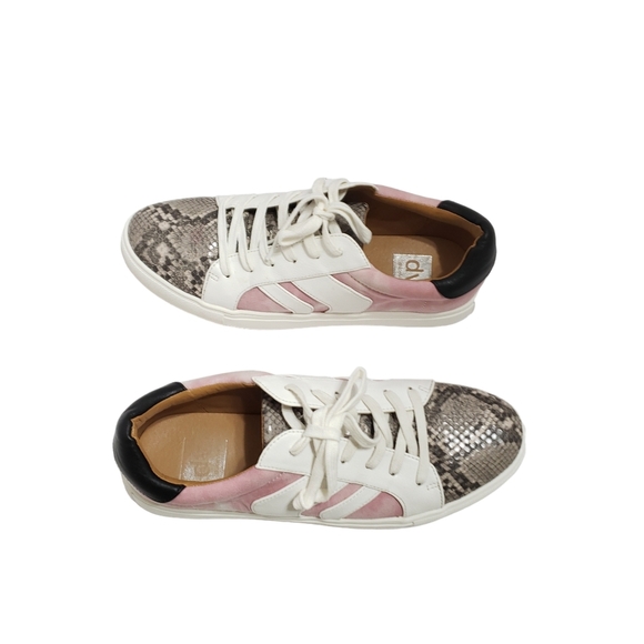Dolce Vita Andy Pink Snakeskin Print Sneakers Size 10 - Picture 3 of 11